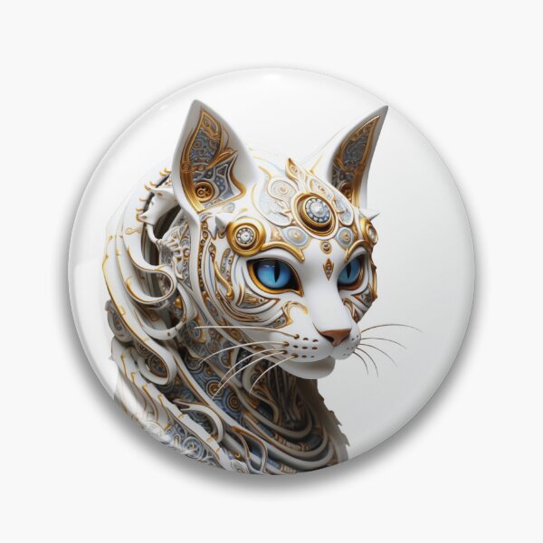 Item preview, Mechanical Mystique: Steampunk Cat in Modern Art designed and sold by LydieDigitalArt.