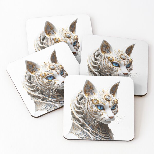 Item preview, Mechanical Mystique: Steampunk Cat in Modern Art designed and sold by LydieDigitalArt.
