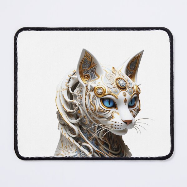 Item preview, Mechanical Mystique: Steampunk Cat in Modern Art designed and sold by LydieDigitalArt.