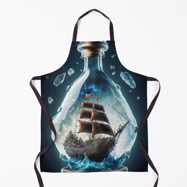 Item preview, A pirate ship in the glass bottle designed and sold by MalakShams.