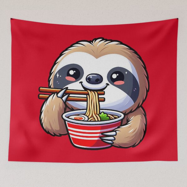 Item preview, Copy of Sloth Loves Ramen designed and sold by plushism.