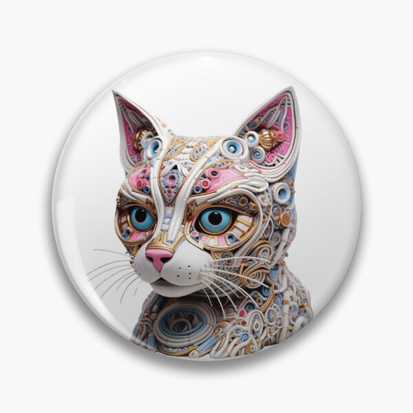 Item preview, Mechanical Mystique: Steampunk Cat in Modern Art designed and sold by LydieDigitalArt.