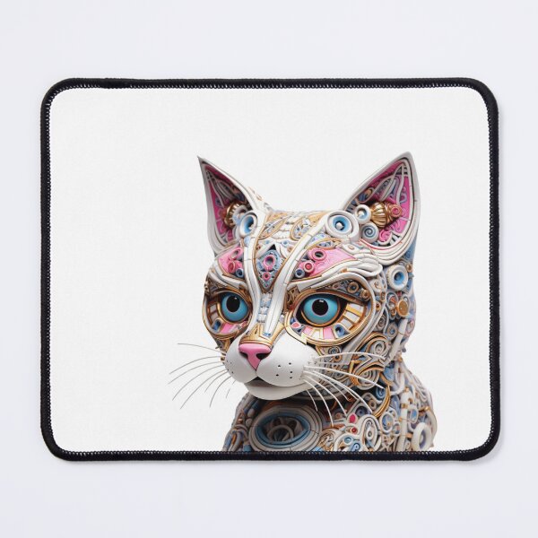 Item preview, Mechanical Mystique: Steampunk Cat in Modern Art designed and sold by LydieDigitalArt.