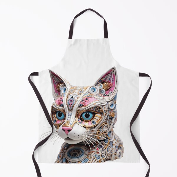 Item preview, Mechanical Mystique: Steampunk Cat in Modern Art designed and sold by LydieDigitalArt.