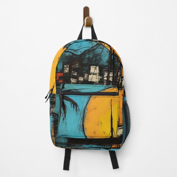 Item preview, Anse Lazio lake colorful travel vintage graphics designed and sold by wonderfulpark.