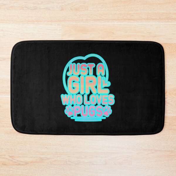 Item preview, Just a Girl Who Loves Pugs #1 designed and sold by creativerooney.
