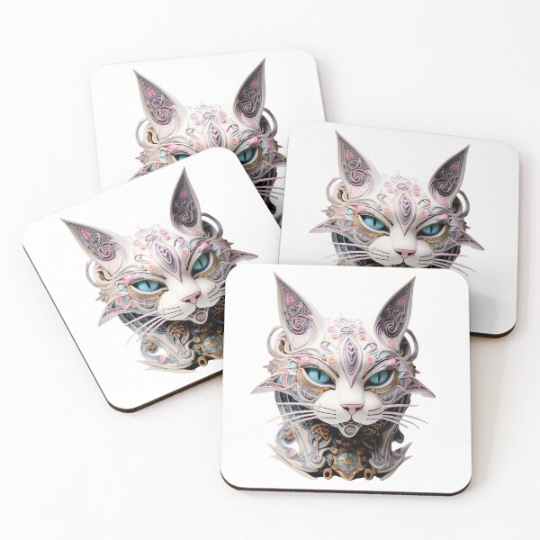 Item preview, Copy of Mechanical Mystique: Steampunk Cat in Modern Art designed and sold by LydieDigitalArt.