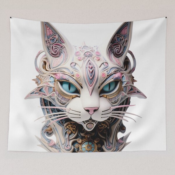 Item preview, Copy of Mechanical Mystique: Steampunk Cat in Modern Art designed and sold by LydieDigitalArt.
