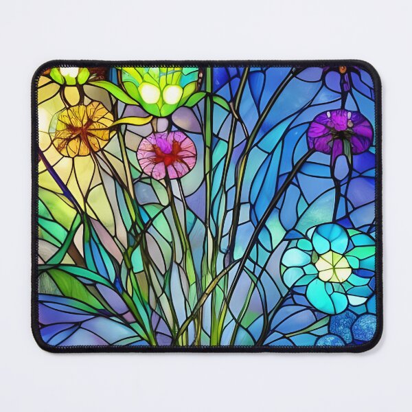 Item preview, Stained Glass Flowers designed and sold by ChanceTwoArt.