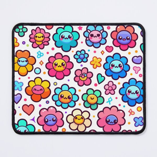 Item preview, Kawaii Flower Pattern designed and sold by SweetDoodleBug.