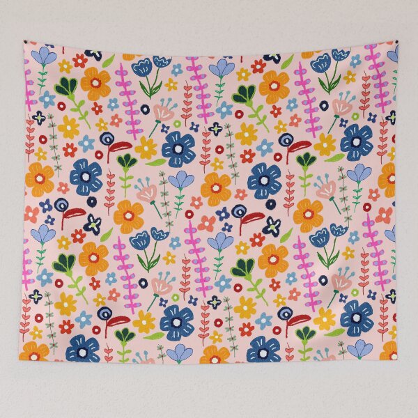 Item preview, Floral pattern designed and sold by didemozberkartprints.