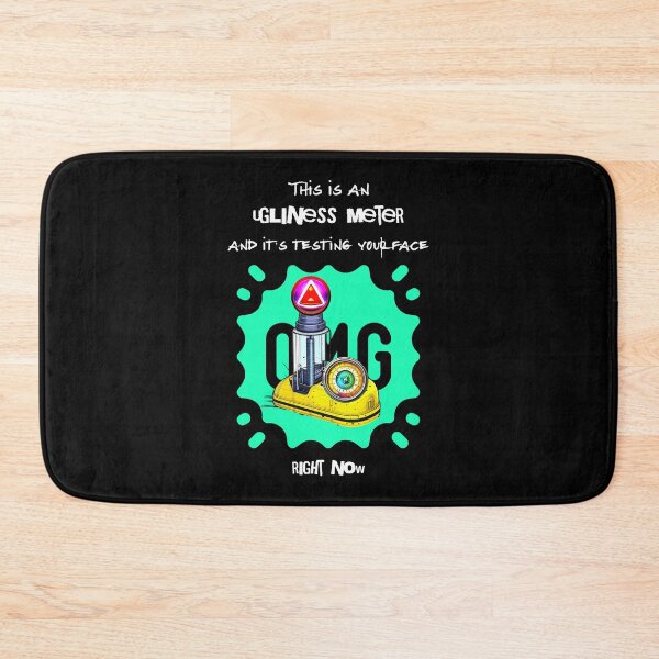 Item preview, This is an ugliness meter and it's testing your face right now. Saying in English - funny designed and sold by Pflugart.