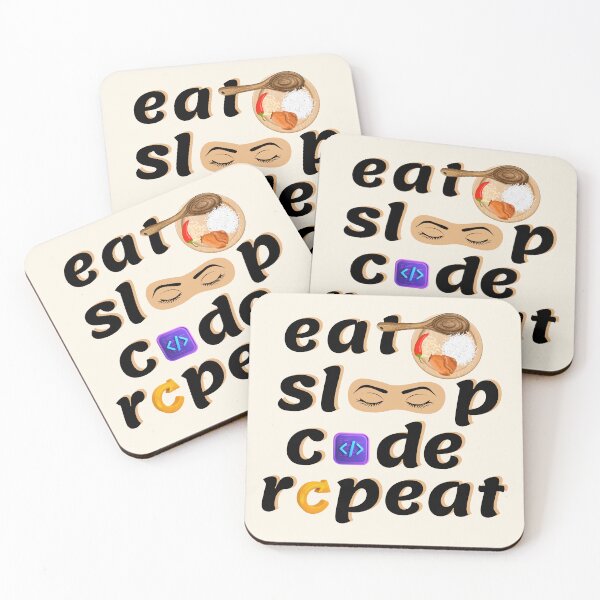 Item preview, Eat Sleep Code repeat Gamer Coding loop designed and sold by Minibubb.