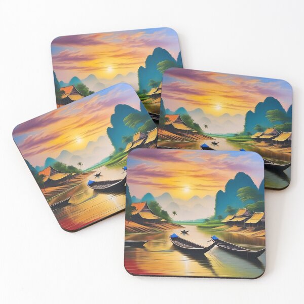 Item preview, POSTCARD RIVER SCENE designed and sold by PIGCASSOSAIART.