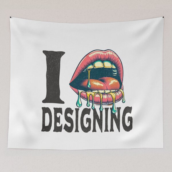 Item preview, I LOVE DESIGNING designed and sold by Retro-Rebellion.
