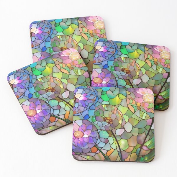 Item preview, Stained Glass Flowers designed and sold by ChanceTwoArt.