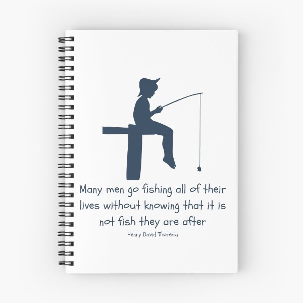 Item preview, Child fishing design with Thoreau quote designed and sold by Alyn8.