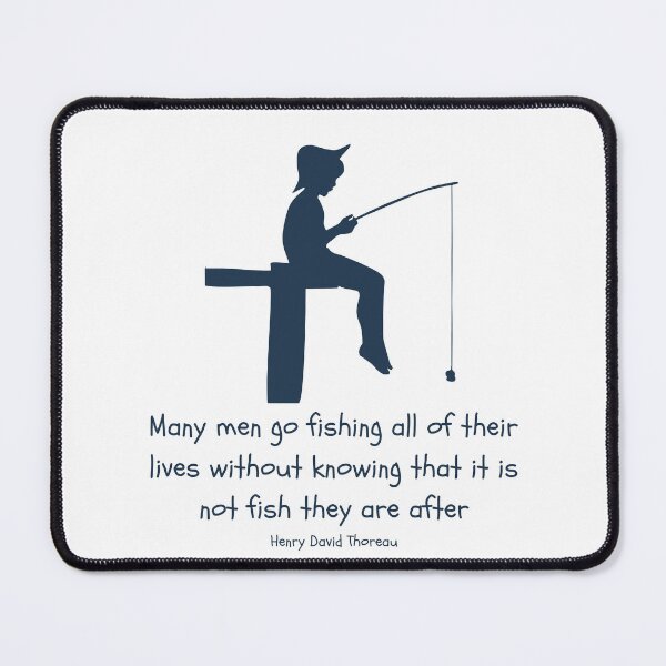 Item preview, Child fishing design with Thoreau quote designed and sold by Alyn8.