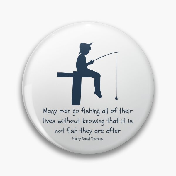 Item preview, Child fishing design with Thoreau quote designed and sold by Alyn8.