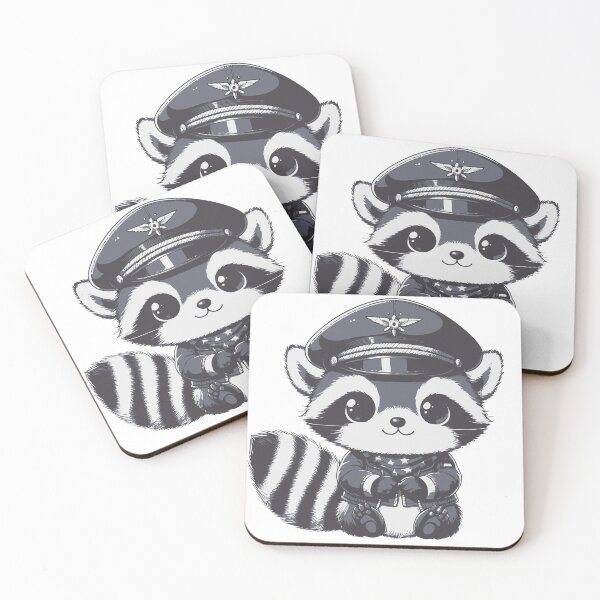 Item preview, cartoon racoon/ racoon with pilot hat designed and sold by Kr1tos.