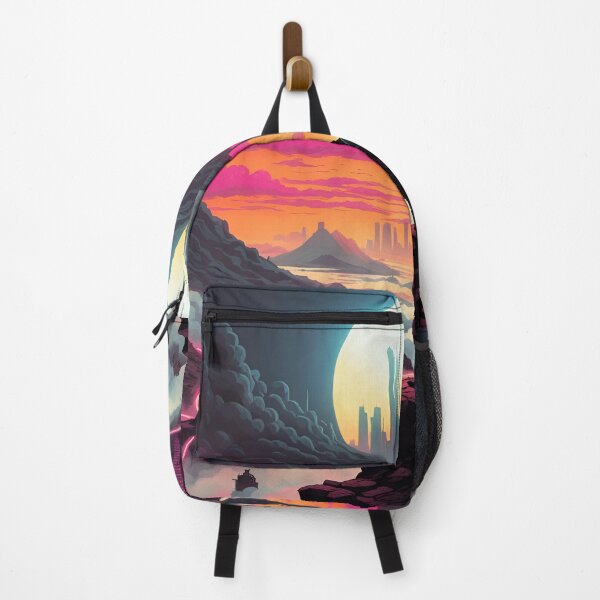 Item preview, Wanderer Above a Neon Sea designed and sold by Happy Cyberboy.