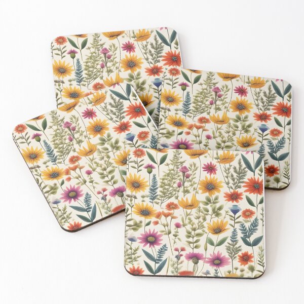 Item preview, Beautiful Chic Wildflowers Pattern designed and sold by JoyPhotoArt.