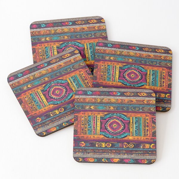 Item preview, Painted abstract tribal pattern. 4 designed and sold by SweetRossel.