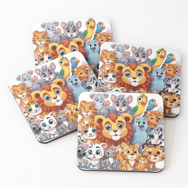 Item preview, Joyful Critters: Happy Cute Animals Collection 7 designed and sold by PatternXS.