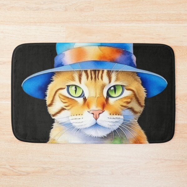 Item preview, Watercolor Cat with hat  designed and sold by MirucaDesign.