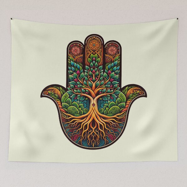 Item preview, Vibrant Hamsa Life Force designed and sold by RuyaFab.