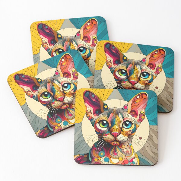 Item preview, Devon Elegance in Vasarely's Realm designed and sold by BastKittyStore.