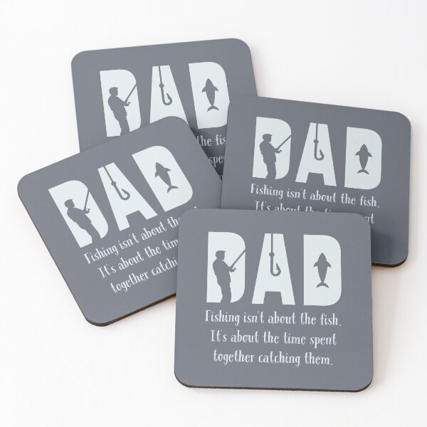 Item preview, Dad fishing isn't about the fish it's about the time spent together catching them. Fishing quote. Father son fishing. Father daughter fishing. designed and sold by Alyn8.