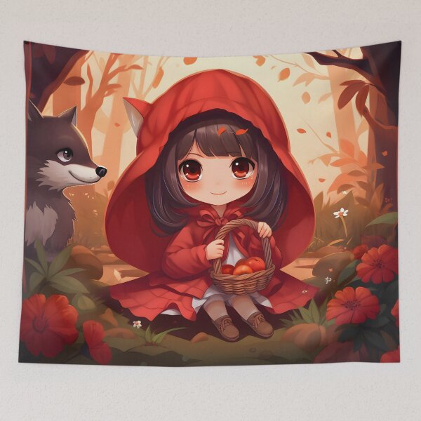 Item preview, Little Red Riding Hood Chibi designed and sold by CuddlesCartoons.