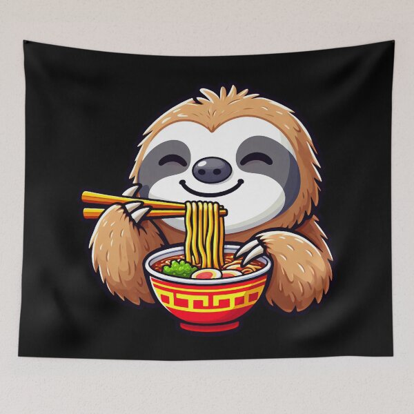 Item preview, Sloth Loves Ramen designed and sold by plushism.