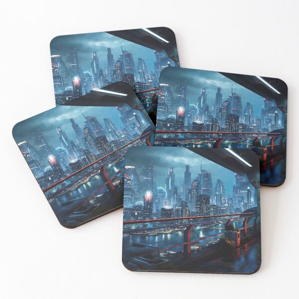 Item preview, Cyberpunk Cityscape #2 designed and sold by Digital Arts Central.