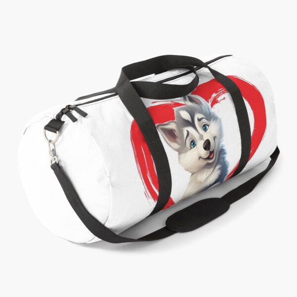 Item preview, Alaskan malamute Cartoon in Love Heart designed and sold by For Dog Sake!®.