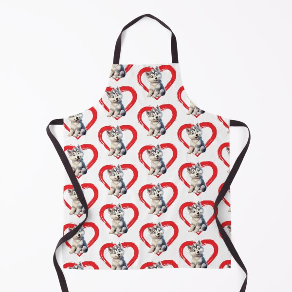 Item preview, Alaskan malamute Cartoon in Love Heart designed and sold by For Dog Sake!®.