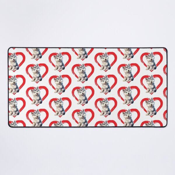 Item preview, Alaskan malamute Cartoon in Love Heart designed and sold by For Dog Sake!®.