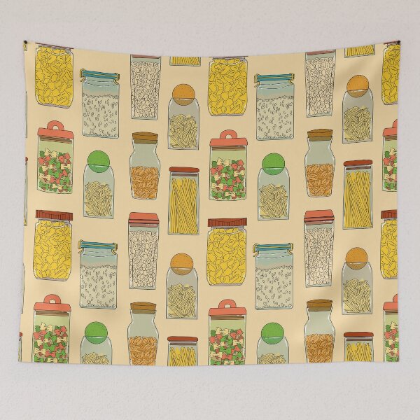 Item preview, Pasta pattern neutral beige designed and sold by ModernAndFunky.