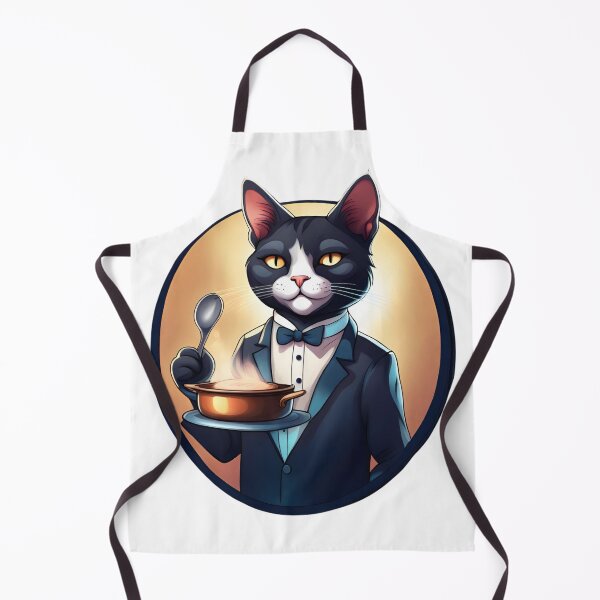 Item preview, Sophisticated Cat: Culinary Connoisseur designed and sold by Domi Creatives.