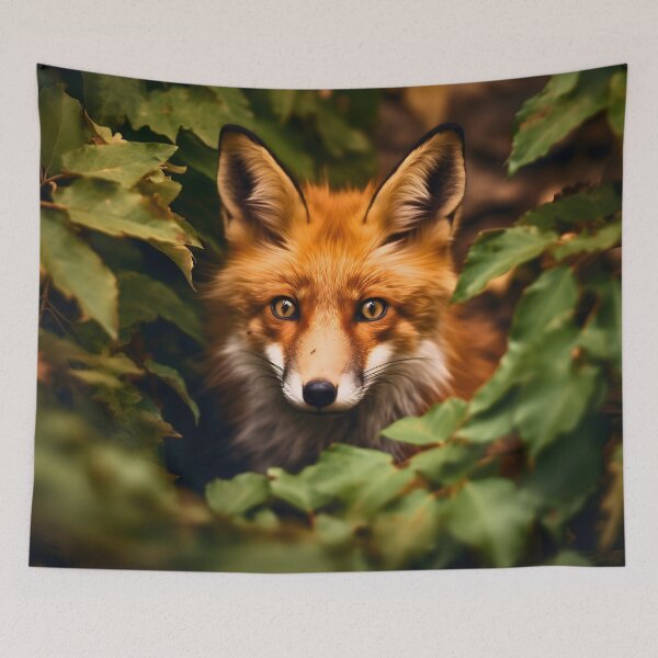 Item preview, Beautiful lovely and cute orange or red fox animal in forest wildlife nature designed and sold by NBSStore.
