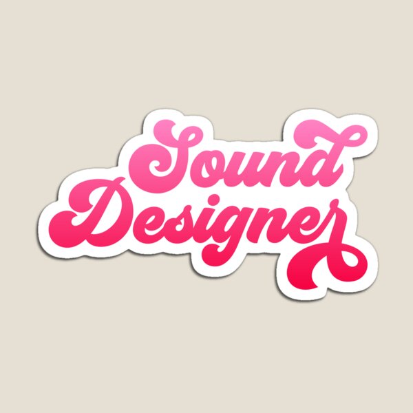 Item preview, Diseñador de sonido Groovy - Degradado rosa fuerte designed and sold by NermilioDesigns.
