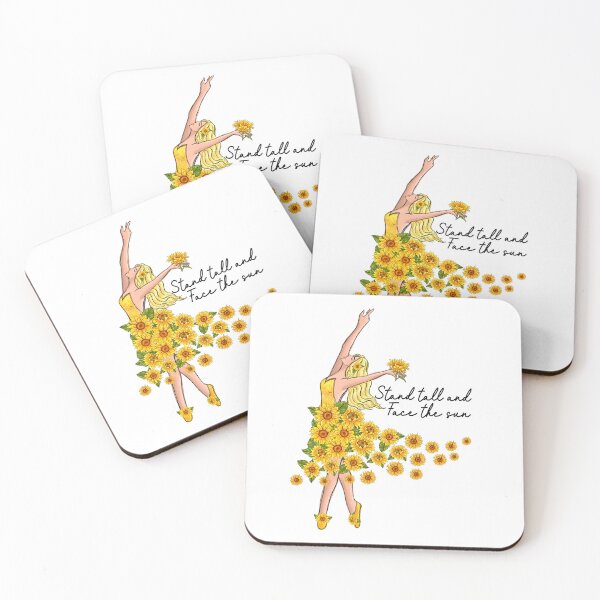 Item preview, Yellow Sunflower Ballerina Inspirational Quote designed and sold by Nicole Creates.