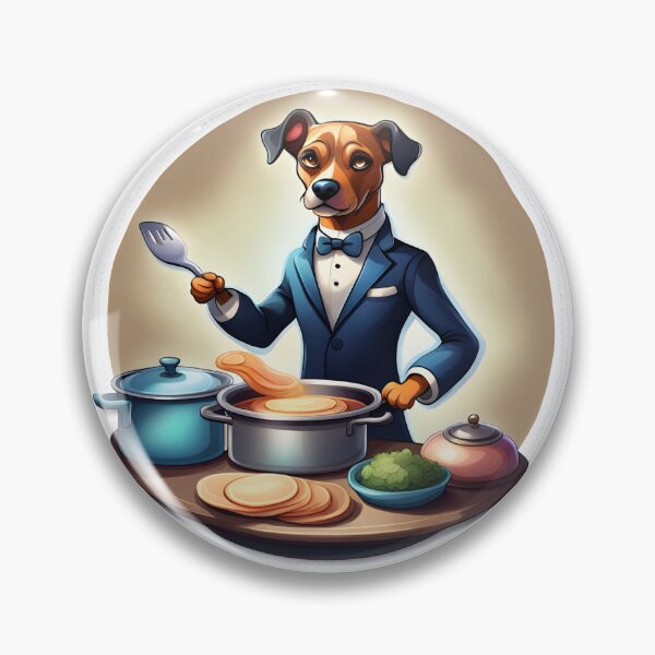 Item preview, "Sophisticated Dog: Culinary Connoisseur" designed and sold by Domi Creatives.