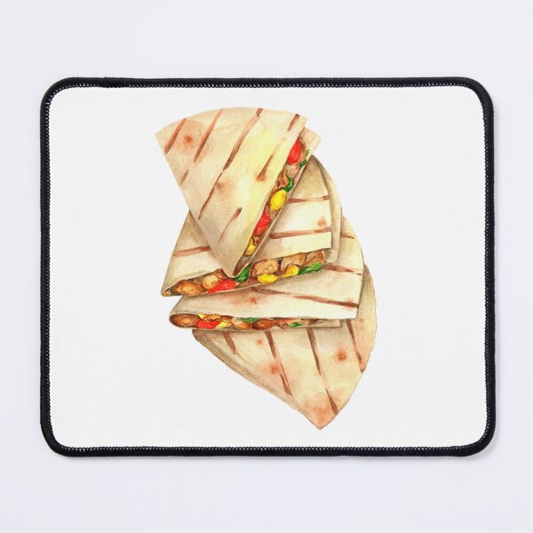 Item preview, Quesadilla With Chicken Corn And Pepper Watercolor designed and sold by BurchardWiley.
