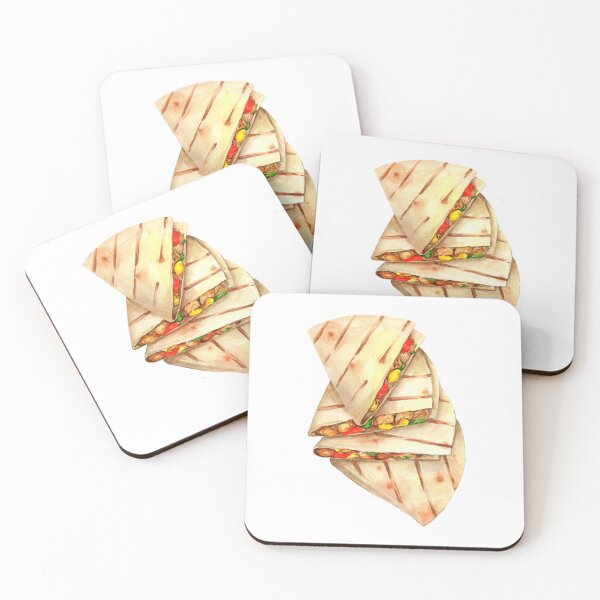 Item preview, Quesadilla With Chicken Corn And Pepper Watercolor designed and sold by BurchardWiley.