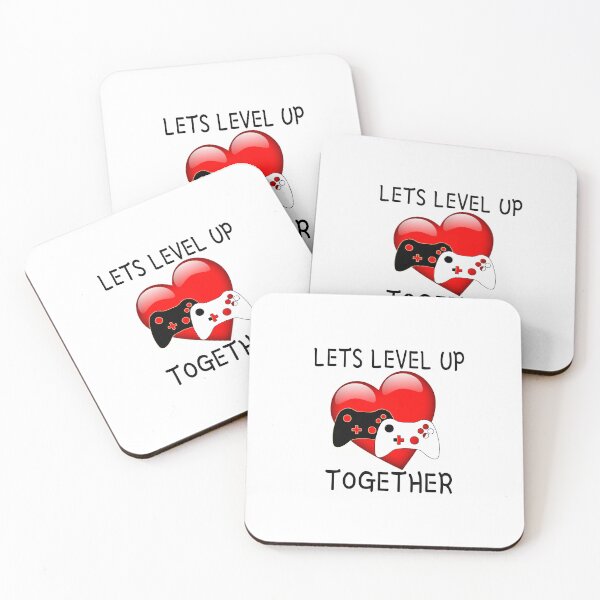 Item preview, Let's Level Up Together - Valentine's Day 2024 designed and sold by SuperVenus.