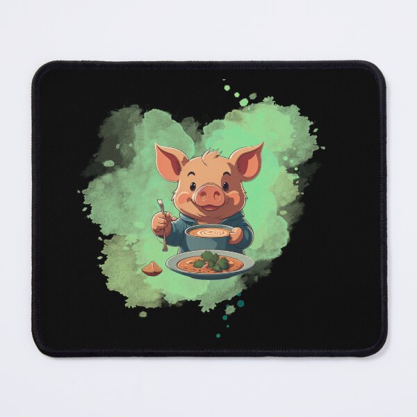 Item preview, "Soup-Loving Piggy: Add Whimsy to Your Day! designed and sold by Lahate.