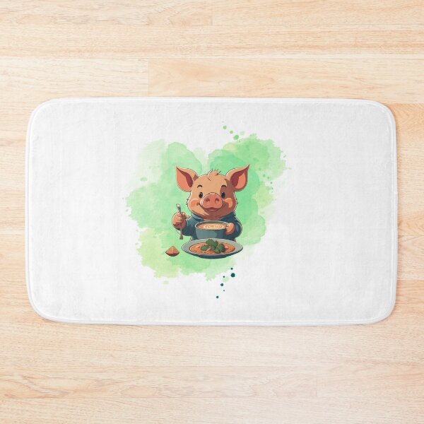 Item preview, "Soup-Loving Piggy: Add Whimsy to Your Day! designed and sold by Lahate.