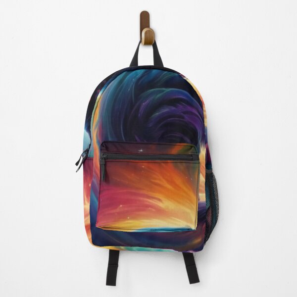 Item preview, colourful cute cat -adorable art with gravitational space waves designed and sold by PixelVibes11.